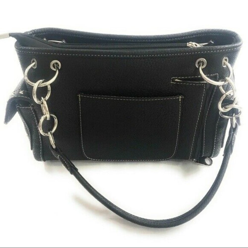 (Sold)Montana West Silver Turquoise Studded Purse - Picture 6 of 7